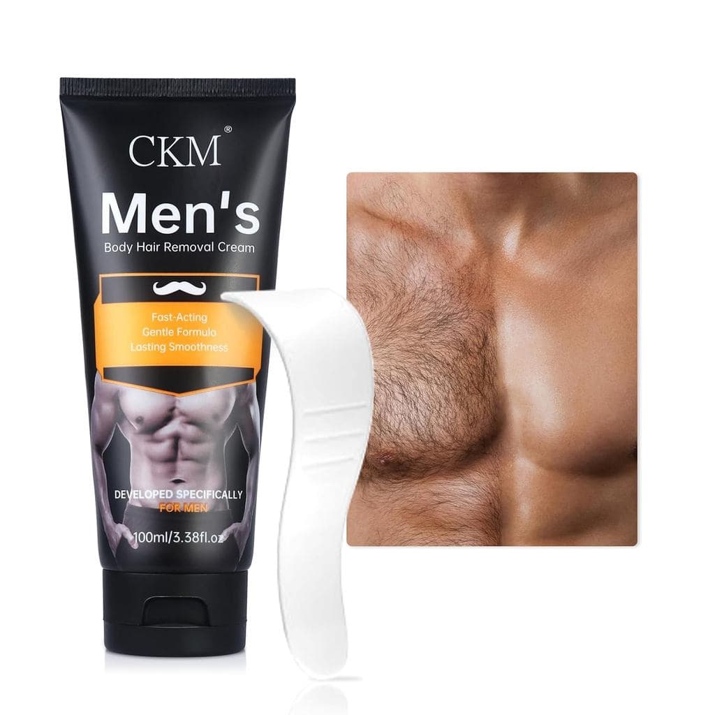 Creme Depilatório CKM para Homens, Creme Depilatório para Pelos Indesejados Masculinos, Gel de Remoção de Pelos Indolor 