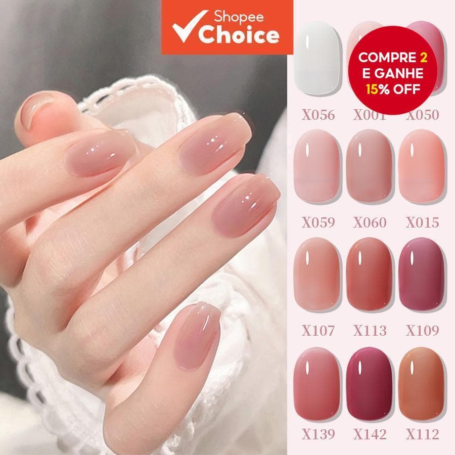 XEIJAYI 7.3ml Gel Esmalte Gelo Transparente Leite Branco Popular Para Presente Mulheres