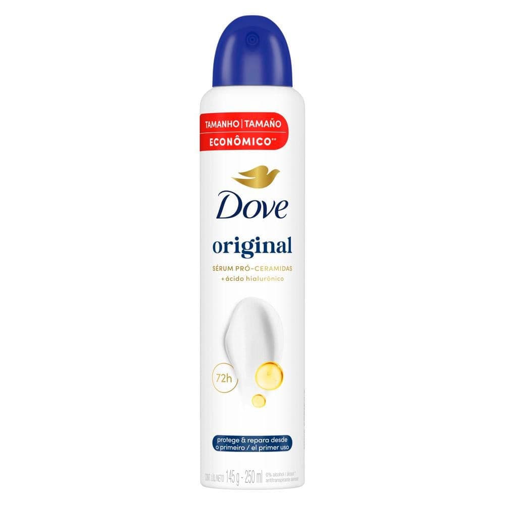 Desodorante Antitranspirante Aerosol Dove Original 250ml Leve Mais Por Menos