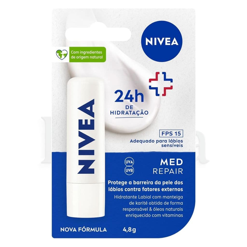 Protetor Labial Nivea Med Repair FPS15 4,8g
