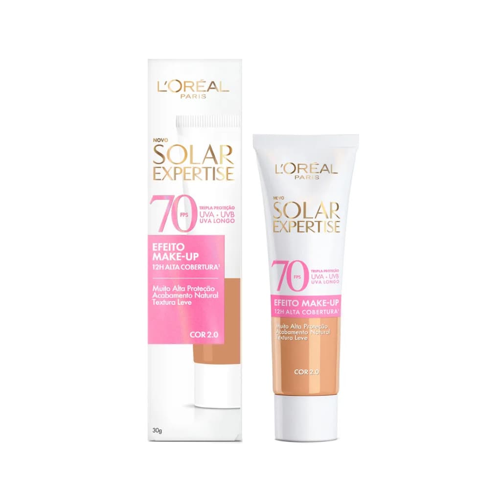Protetor Solar L'Oréal Paris Expertise Fps 70 Com Efeito De Maquiagem , 30g
