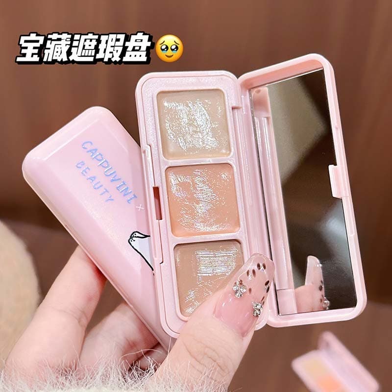 corretivo maquiagem corretivo Paleta de corretivo genuíno cor de salmão cobre marcas de Acne olheiras linhas nasolabiais