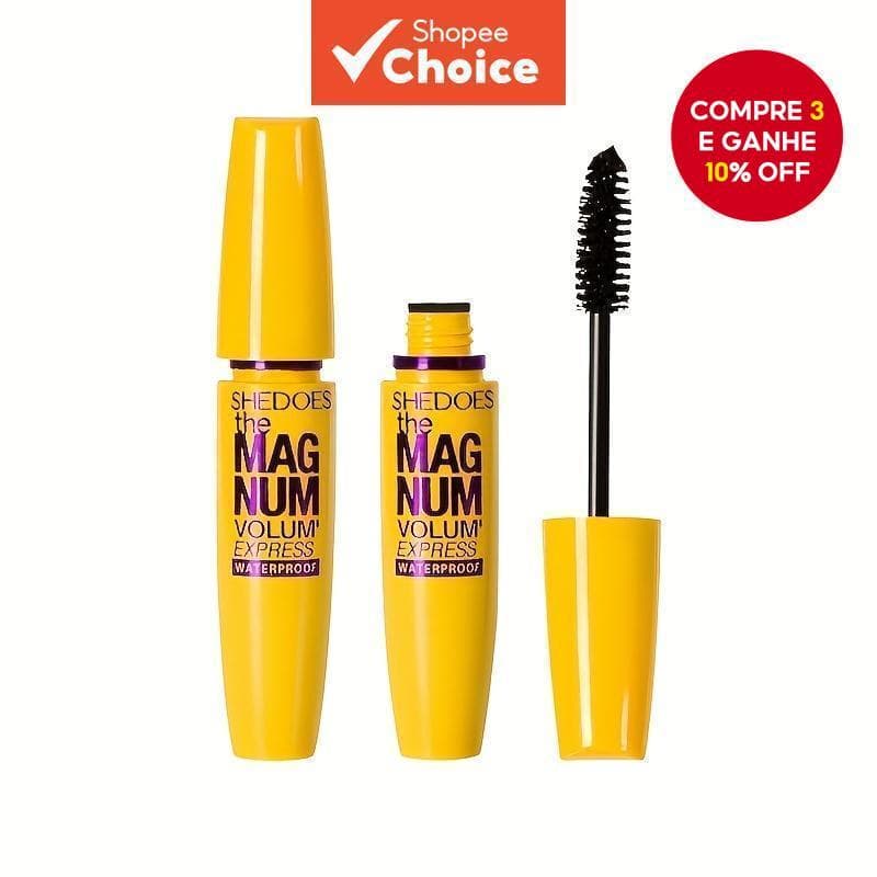 Rímel À Prova D'água De Longa Volume E Curvatura De Vison Cílios Postiços-Amarelo Natural Duradouro Não Desbotado