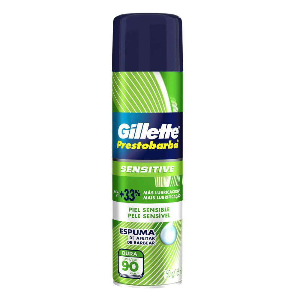 Espuma de Barbear Gillette Prestobarba Pele Sensível 150g