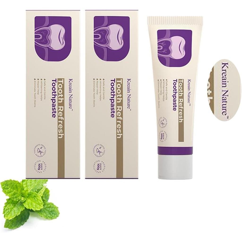 Pasta de Dente Refrescante Fórmula de Hálito Fresco Pasta de Dente Clareadora Cuidado Oral Natural & Reparação de Esmalt