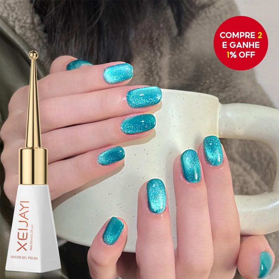 1 peça de esmalte em gel cat eye de 10ml, esmalte magnético holográfico rosa, esmalte em gel para arte das unhas DIY -