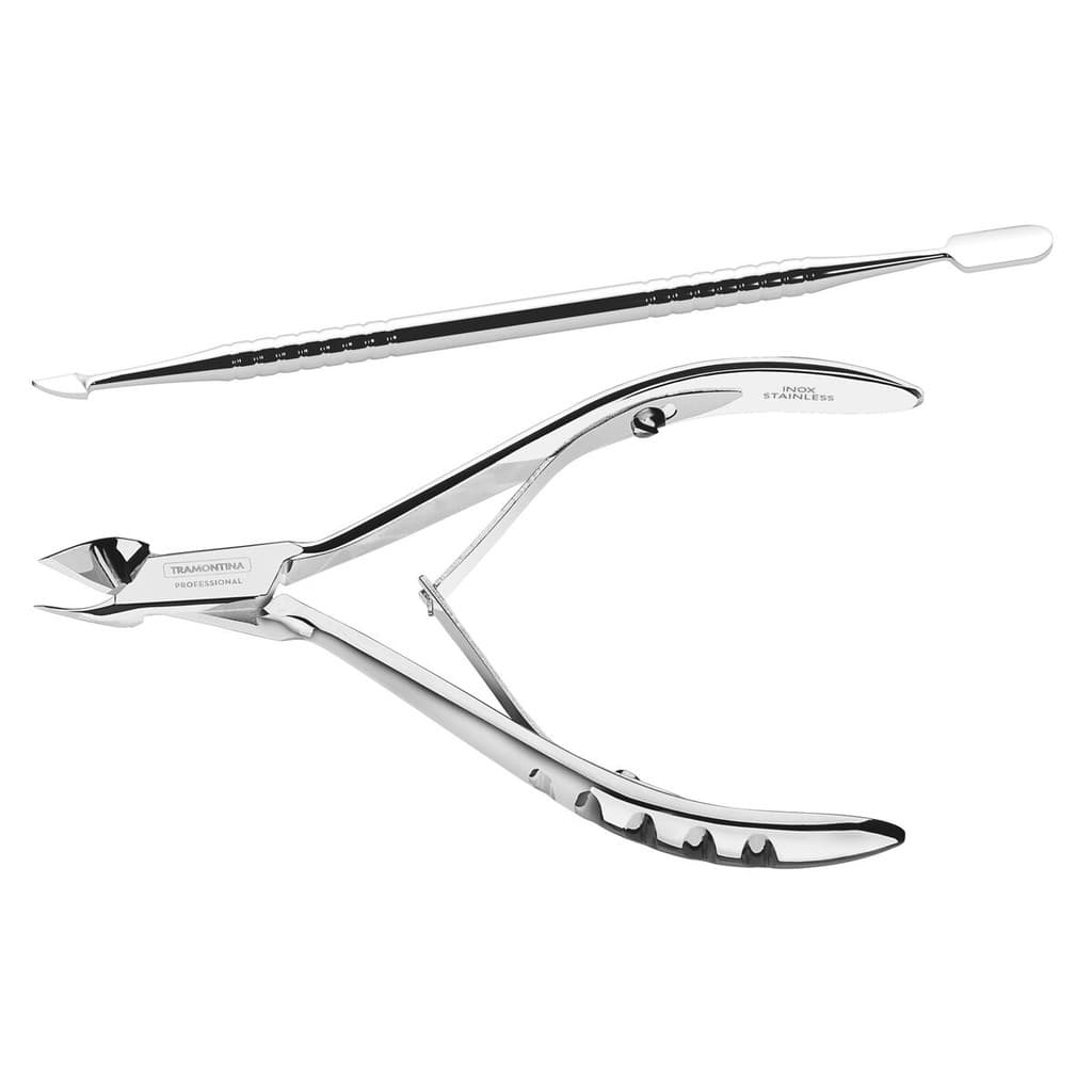 Jogo Básico para Cutícula 2Pç Alicate Empurrador Tramontina
