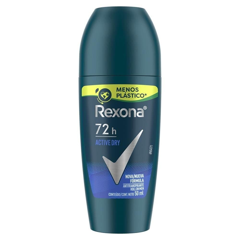 Desodorante Rexona Masculino Roll On Active Dry 50Ml