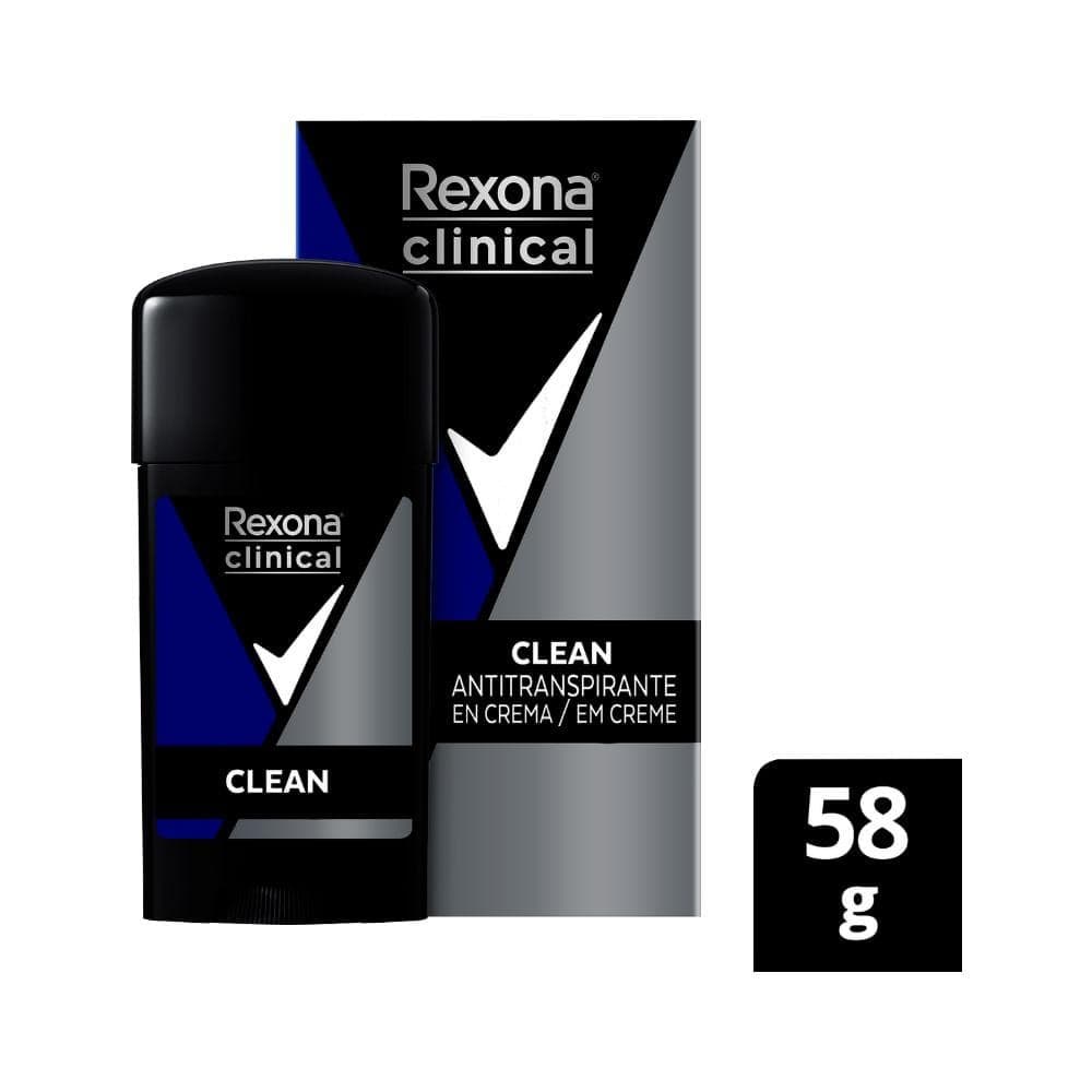 Desodorante Rexona Masculino Clinical 58Gr Creme Clean
