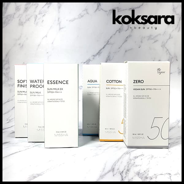 [Koksara.Kbeauty] MISSHA All-Around Safe Block Sun Milk Sun screen Protetor Solar Spf45/50 Pa+++ 50ml/70ml 7types