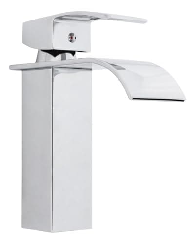 Torneira Banheiro Lavabo Monocomando Quadrada Cascata Luxo