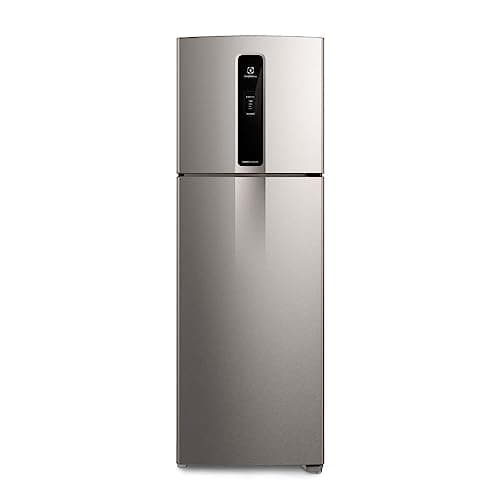 Geladeira Electrolux Frost Free Duplex Efficient com AutoSense cor Inox Look 390L (IF43S) 127V
