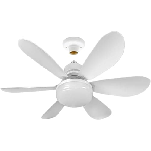 Ventilador de Teto com Lâmpada LED E27 40W - Silencioso, Moderno e com Controle Remoto