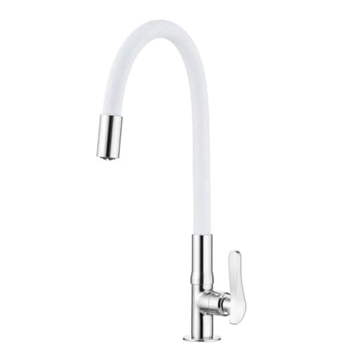 Torneira de Cozinha Mesa Flexível 1177 W27 Loren Flex Branca Lorenzetti