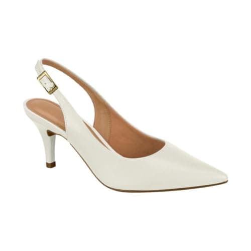 Sapato Scarpin Feminino Vizzano – Bico Fino, Aberto com Fivela, Confortável e Elegante