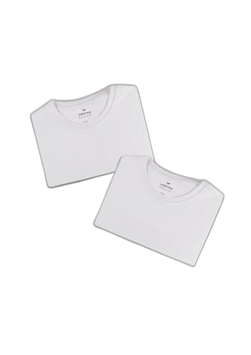 Kit Com 2 Camisetas Femininas Básicas - Branco G