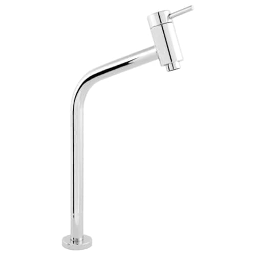 Torneira Gourmet para Bancada de Banheiro Lavatório Com 45º Bica Alta E 1/4 De Volta Cromado Bica Alta, Acabamento Cromado, Metal Domum