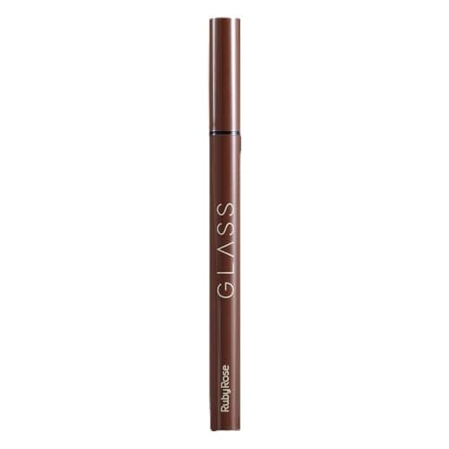 Caneta Delineadora Glass HB527-2 Dark Brown — Delineador Líquido com Alta Pigmentação, Ponta de Precisão e Acabamento Natural para Olhos Definidos o Dia Todo