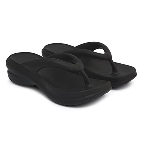 Tamanco Ortopédico Chinelo Nuvem Ideal Para Esporao e Dores Nas Pernas (35/36, Preto)