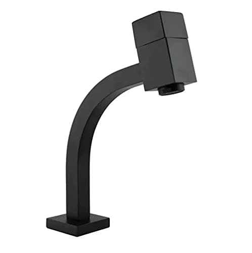 Torneira Lavatório Luxo Quadrada 1/4 De Volta Baixa 45 ° BLACK