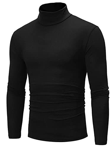 Blusa Ciclista Gola Alta/Camisa Rashgard Masculina Inverno Ou Proteção Solar Uv Esportes (PRETO, G)