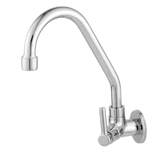 Torneira Bica Móvel Parede Luxo Pia Cozinha Alavanca, Metal