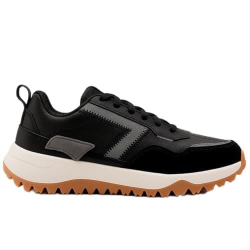 Tênis Sandrini Spryte Masculino Urbano Confortável De Couro (Preto, BR, Adulto, Numérico, 41)