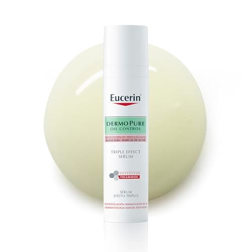 EUCERIN Sérum Facial Antiacne Dermo Pure Efeito Triplo 40ml, Antioleosidade, Antimanchas, Thiamidol, Peles Oleosas