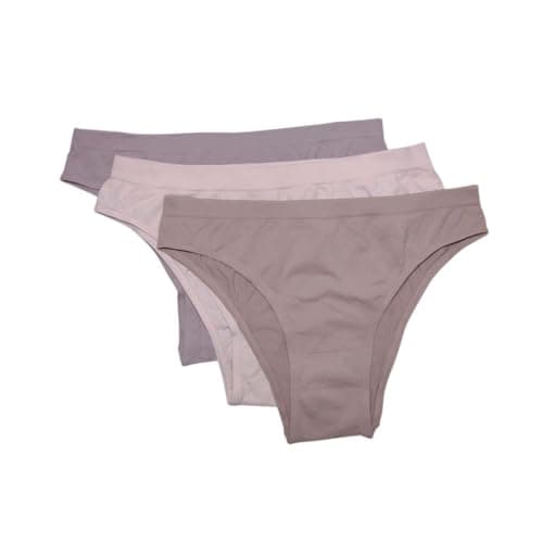Kit com 3 Calcinhas Biquíni Lisas Poesia/Aurora/Macadâmia, P - Trifil Feminino