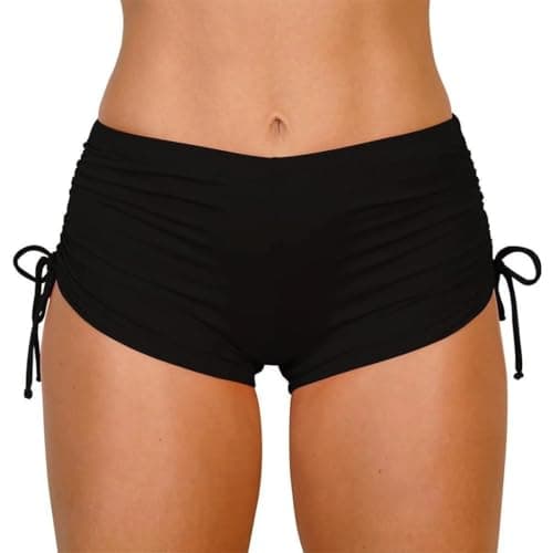 Biquíni Suquini Shortinho Praia Avulso Adulto Feminino (BR, Alfa, M, Regular, M, Preto)