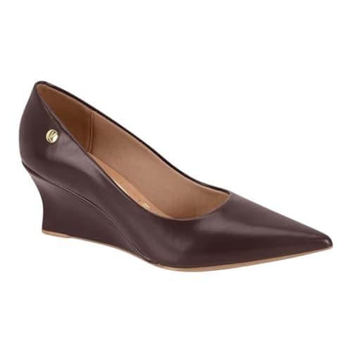 Scarpin Anabela Vizzano - Elegância, Estabilidade e Conforto (Cacau, BR, Adulto, Numérico, 38)