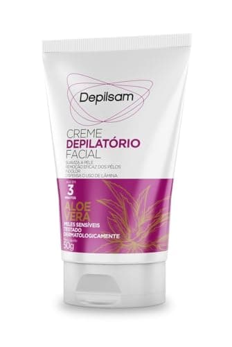 CREME DEPILATORIO FACIAL 50G ALOE VERA - CX12, Depilsam