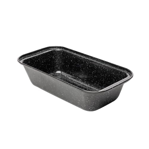 LYOR - Forma para Pão Antiaderente de Aço Carbono Granilite Preta 25,5cm x 13cm x 6cm