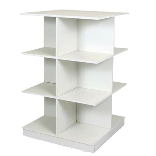 Vitrine Balcão MDF Branco Ranhurado Expositor para Centro de Roupas (BRANCO)