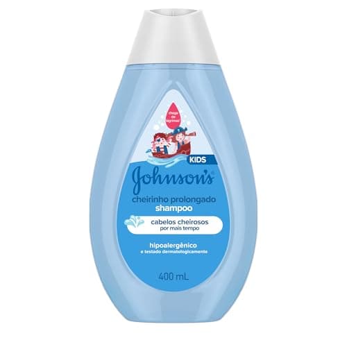 Johnson's Baby Shampoo Infantil Cheiro Prolongado, 400ml, Azul
