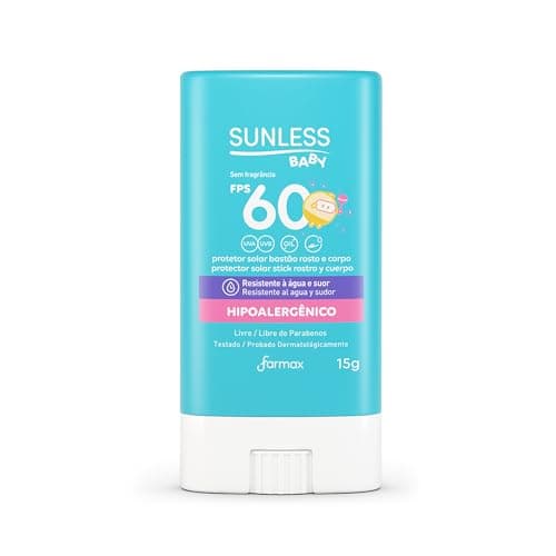 Sunless Protetor Solar Baby Bastão Fps60 Sunless 15G