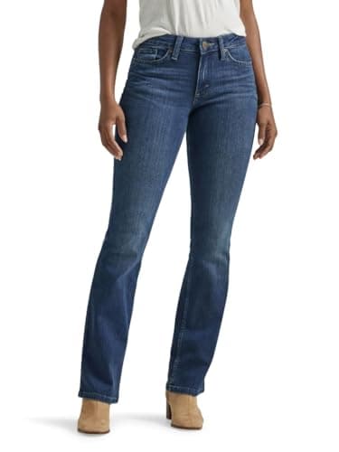 Lee Jeans feminino Legendary Mid Rise Bootcut, Bússola, 38