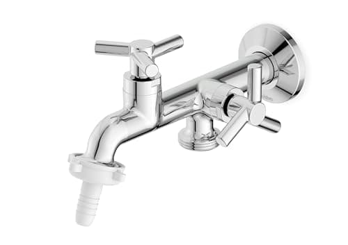 Celite, Torneira De Parede Para Tanque e Máquina Com Bico União Plástico One