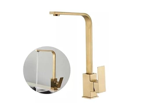 Torneira Gourmet Cozinha Monocomando Misturador Cor Dourada - Brinovar