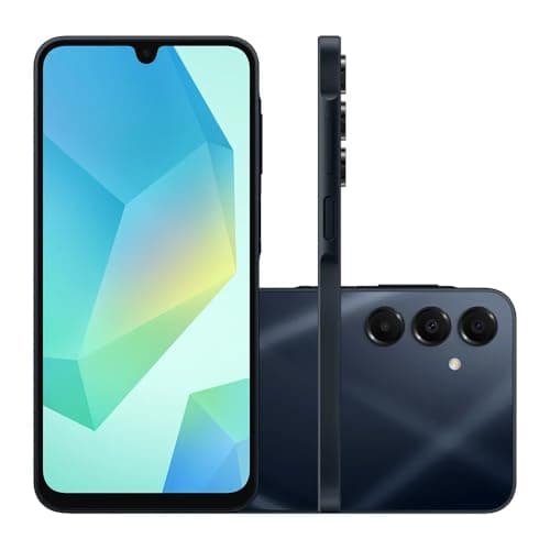 Samsung Celular Galaxy A16 5G, 128GB + 4GB RAM, Câmera de até 50MP, Tela 6.7", NFC, IP54, Bateria 5000 mAh (Azul Escuro)