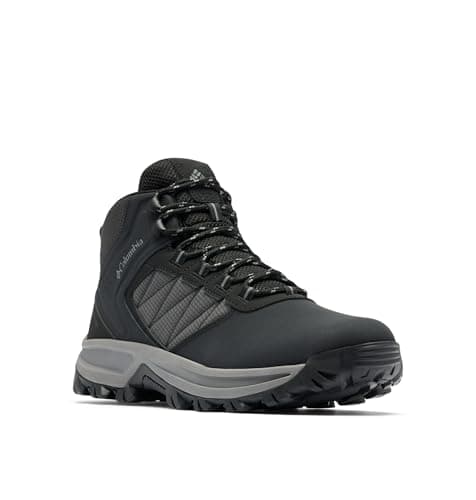 Columbia Bota masculina impermeável Transverse Hike, Aço preto/cinza ti, 41