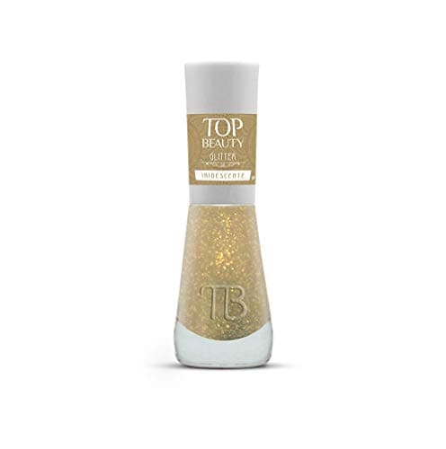 Esmalte New Top Beauty 9Ml Glitter - 102 - Iridescente, Top Beauty