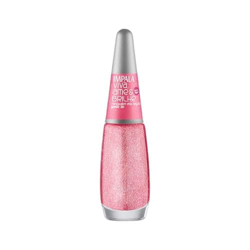 ESMALTE IMPALA VIVA AME E BRILHE GLITTER 3D NINGUEM ME SEGURA COMERCIAL