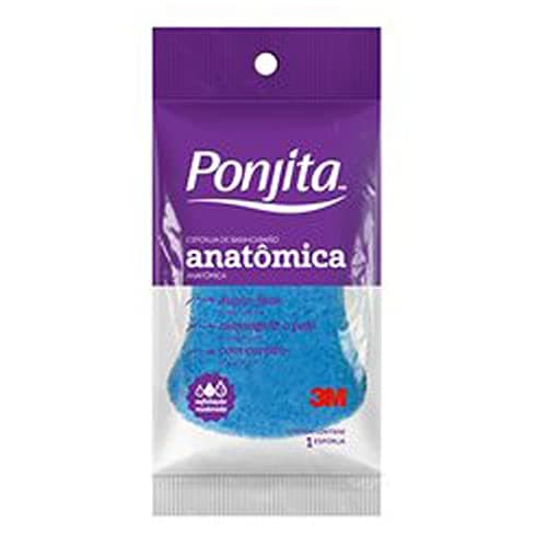 Ponjita, 3M, Esponja de Banho Anatômica - 1 Unidade, Cores sortidas