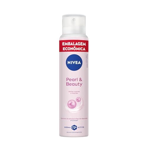 NIVEA Desodorante Aerossol Pearl & Beauty 200ml - Proteção por 72h para axilas mais suaves e bonitas