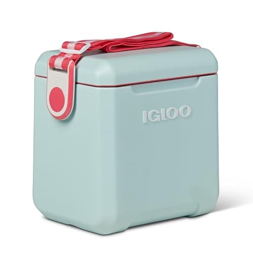 Igloo Cooler estilo piquenique com tiras demais etiqueta de 11 Qt