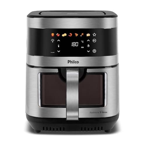 Air Fryer Philco 9L Visor Glass Painel Digital PAF90C 220