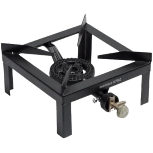 FOGAO SEMI INDUSTRIAL ALTA PRESSAO 1 BOCA FOGAREIRO COM QUEIMADOR EM FERRO FUNDIDO