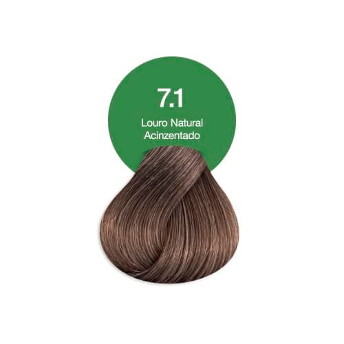 Acquaflora 7.1 Louro Natural Acinzentado Coloracao Creme Permanente Vegana 60g