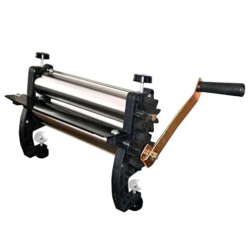 Cilindro para Massas Manual 28cm Plástico Mirella Malta Cromado/Preto